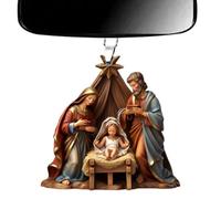 Ornamenti per presepe, ciondolo per natività - del presepe 'albero di Natale | Decorazione per albero di Natale con, ciondolo in acrilico 3D con, robusto ornamento commemorativo