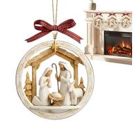 Ornamenti per presepe, ciondolo religioso in acrilico da appendere, ornamenti natalizi per la casa, per , , , sala vacanze, matrimoni, feste di compleanno