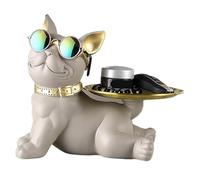 Ornamenti per riporre le chiavi del vassoio del cane, ornamenti per la casa di lusso leggeri per il soggiorno, il materiale in gomma è resistente all'usura e durevole, migliorando l'atmosfera