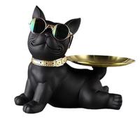 Ornamenti per riporre le chiavi del vassoio del cane, ornamenti per la casa di lusso leggeri per il soggiorno, il materiale in gomma è resistente all'usura e durevole, migliorando l'atmosfera
