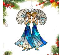 Ornamenti per sorelle - Ornamenti natalizi per amici, ornamento per sorellanza per donne | Decorazioni per la casa 'amicizia in acrilico 2D per la festa del Ringraziamento, il giardino, la stanza