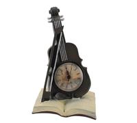 Ornamenti Per Strumenti Musicali 9,64 Pollici Orologio Da Violino Vintage Scultura In Resina Orologio Da Tavolo Modello Mini Ornamenti Per Strumenti Musicali Per Desktop Da Ufficio