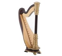 Ornamenti Per Strumenti Musicali Arpa In Miniatura In Legno Da 9/14/16/25 Cm Con Custodia Regalo Mini Modello Di Strumento Ornamenti Musicali(16cm)