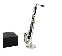 Ornamenti Per Strumenti Musicali Decorazione Per Strumento Musicale Mini Modello Clarinetto Basso In Lega In Miniatura Da 13,5 Cm