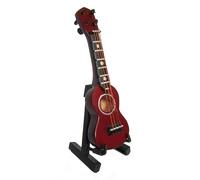 Ornamenti Per Strumenti Musicali Mini Ukulele Da 8,7 Cm Modello Casa In Legno A Quattro Corde
