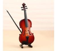 Ornamenti Per Strumenti Musicali Mini Violino Con Supporto Modello Di Violino In Miniatura Strumenti Musicali In Legno Ornamenti Decorativi(20cm)