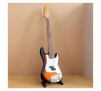 Ornamenti Per Strumenti Musicali Modello Di Chitarra Da 25 Cm Basso Elettrico Chitarra Elettrica Ornamenti Per Strumenti Musicali Decorazioni Per Soggiorno Con Banda In Miniatura(U)