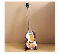 Ornamenti Per Strumenti Musicali Modello Di Chitarra Da 25 Cm Basso Elettrico Chitarra Elettrica Ornamenti Per Strumenti Musicali Decorazioni Per Soggiorno Con Banda In Miniatura(I)