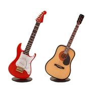 Ornamenti Per Strumenti Musicali Ornamento Per Auto In Miniatura Per Chitarra E Violino Strumento Musicale Interno Della Casa Un Set(14cm A)
