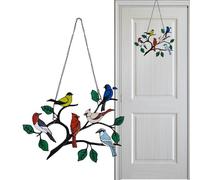Ornamenti per uccelli per albero,ornamenti per alberi di uccelli,Pannello porta ornamenti per uccelli | Ornamenti per alberi di Natale per decorazioni murali, decorazioni per uccelli ornamentali per