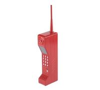 Ornamenti retrò per telefoni cellulari in mattoni, cellulare in mattoni vecchio stile, vecchio supporto per telefono da utilizzare come oggetti di scena per film o decorazioni per (Rosso)