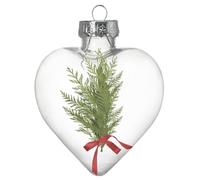 Ornamenti trasparenti da riempire, ornamenti da riempire, palline di Natale trasparenti infrangibili, palline di decorazione di Natale pendenti per schiuma, foto, colletto