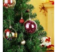 Ornamenti trasparenti riempibili per creare disegni unici perfetti per celebrare occasioni speciali (7 cm)