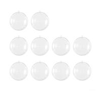 Ornamenti trasparenti riempibili per personalizzare le tue decorazioni natalizie, ideali anche per matrimoni (7 cm)