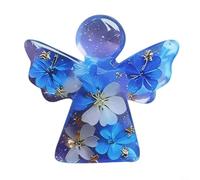 Ornamento a forma di angelo con scritta in inglese "Forget Me Not", elegante stile piatto, simpatia per la perdita, ricordo significativo per amici e familiari in lutto, carta bianca (1)