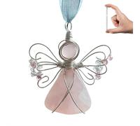 Ornamento a forma di angelo, fatto a mano, affascinante ornamento per albero di Natale, ricordo dell'amicizia, regalo per Natale, vacanze, decorazione per la casa, regalo (rosa)