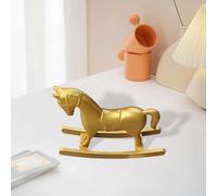 Ornamento a forma di cavallo a dondolo, centrotavola, regalo, scultura