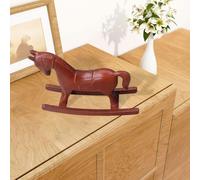Ornamento a forma di cavallo a dondolo, decorazione da tavolo, design
