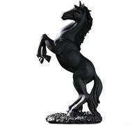Ornamento a forma di cavallo in resina in stile europeo per la decorazione della casa e dell'ufficio, realizzato con precisione per un aspetto realistico e una presenza (A)