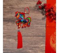 Ornamento a forma di cavallo per il capodanno cinese, decorazione per la