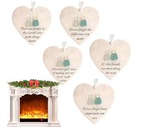 Ornamento A Forma Di Cuore Amicizia | Decorazione Natalizia 3D Acrilica con Mare e Amicizia - Addobbo Stagionale per Compleanno Scuola Casa,Ufficio Appartamento Zaino Scrivania