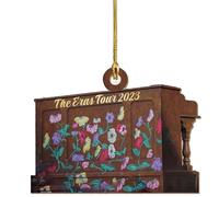 Ornamento a forma di cuore con 2 libri impilati, ornamento per amanti dei libri