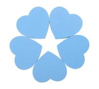 Ornamento a Forma di Cuore per Antenna Veicolo 5 Pezzi Blu in EVA | Decorazione Esterna dal Gusto Romantico, Montaggio Rapido, per Identificazione Veicolo e Nozze