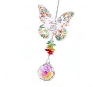 Ornamento a forma di farfalla in acrilico realizzato a mano da nipoti per migliorare l'arredamento della casa con morbidi effetti arcobaleno (D)