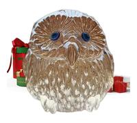 Ornamento a forma di gufo in cristallo, aggiunge fascino e personalità, 6 x 6 x 6 cm, statuetta e sculture a forma di gufo, decorazione animale retrò, decorazione versatile per la casa, per Natale