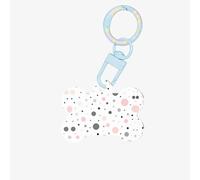 Ornamento a forma di osso per cani in acrilico con stampa moderna a pois grigi, medagliette per animali domestici, portachiavi per le vacanze, per gli amanti degli animali domestici, regalo per cani