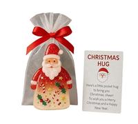 Ornamento Abbraccio Di Babbo Natale,Decorazioni Per Feste Con Charm Di Babbo Natale - Biglietti Calorosi con Sacchetti - Per Donne Ragazze Bambini Adulti Famiglia Amici Colleghi Insegnanti Studenti