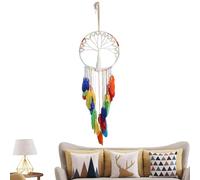 Ornamento acchiappasogni Boho, ornamento acchiappasogni macramè - Ornamento da parete Boho Macrame Dreamcatcher - Acchiappasogni romantici Decorazioni per la casa per camera da letto, soggiorno