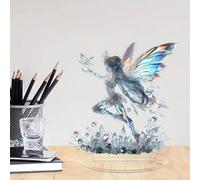 Ornamento acrilico 2d piaga fata con artigianato di base decorazione per per la