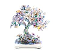 Ornamento acrilico dell'albero della vita Decorazione da tavolo 2D per il