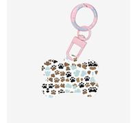 Ornamento acrilico dell'osso del cane con stampa di impronte di zampe, medagliette per cani Ornamento personalizzato per animali domestici, portachiavi a forma di osso
