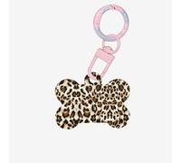 Ornamento acrilico dell'osso del cane di stampa del leopardo,Medagliette per cani Ornamento dell'animale domestico personalizzato, Tag identificativi a forma