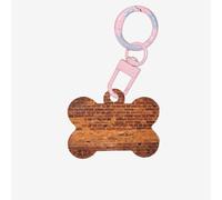 Ornamento acrilico dell'osso del cane di stampa del muro di mattoni industriale,Medagliette per cani Ornamento personalizzato dell'animale domestico, Tag identificativi a forma di osso della catena