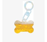 Ornamento acrilico dell'osso del cane di stampa della schiuma della birra,Medagliette per cani Ornamento personalizzato dell'animale domestico, Tag identificativi a forma