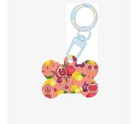 Ornamento acrilico dell'osso del cane di stampa di frutti esotici,Medagliette per cani Ornamento dell'animale domestico personalizzato, Tag identificativi a forma di osso