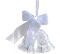 Ornamento Acrilico per trasparente 14x7cm Multicolore Ornamento(Bell) | Acrilico per trasparente, multicolore, per riflessi luminosi, 14x7cm, leggero da appendere