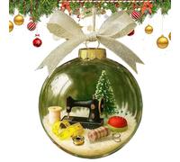 Ornamento 'albero di neve di neve di Natale Clear | Globi di cucitura per le vacanze, decorazione di palline rettificabili per ufficio, giardino, arte, scuola, fattoria, balcone, patio, shop sarto