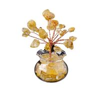 Ornamento Albero Moneta In Naturale Per La Decorazione Degli Uffici Domestici Che Migliora Energia E Fortuna Con Decorazione Per Migliorare Pietra Cristallina A Colori