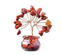 Ornamento Albero Moneta In Naturale Per La Decorazione Degli Uffici Domestici Che Migliora Energia E Fortuna Con Decorazione Per Migliorare Pietra Cristallina A Colori