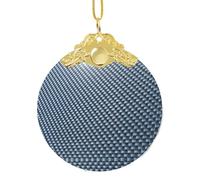 Ornamento astratto fresco della palla di Natale di tema con il gancio, decorazione di vetro a 3,3 pollici con stampa completa dell'involucro