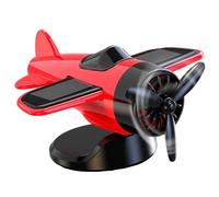 Ornamento Auto Ad Energia Solare - Decorazioni Aeronautiche Cruscotto Auto | Ventaglio Modello da Corsa Rotante Decorazione Interni Veicoli per Collezionisti e Appassionati