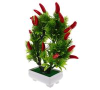 Ornamento bonsai finto albero di pepe in vaso artificiale da tavolo albero di