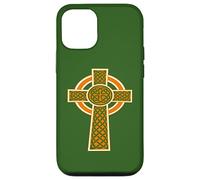 Ornamento celtico alto nodo decorativo arancione Custodia per iPhone 12/12 Pro