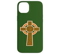 Ornamento celtico alto nodo decorativo arancione Custodia per iPhone 14 Plus