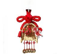 Ornamento cinese a forma di cavallo di Capodanno fatto a mano, decorazione da appendere per feste di primavera, ciondolo portafortuna con simboli di buon auspicio, decorazione da parete per la casa (A