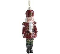 Ornamento colorato per albero di Natale a forma di schiaccianoci, multicolore, decorazione per la casa festiva, ghirlande dell'Avvento, battente per porta o regalo, ciondolo in plastica, 1 confezione